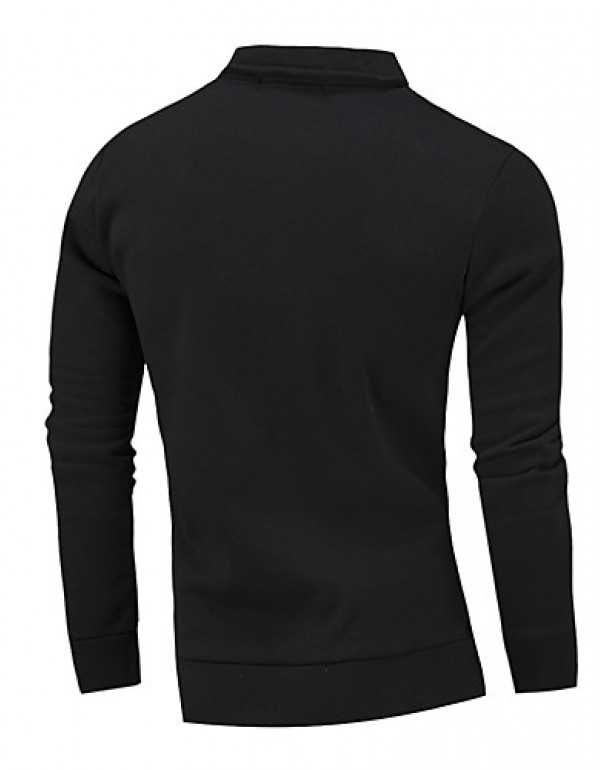 Men's Casual/Daily Active Regular HoodiesSolid/ / Polyester Spring / Fall Hot Sale Fashion High Quality