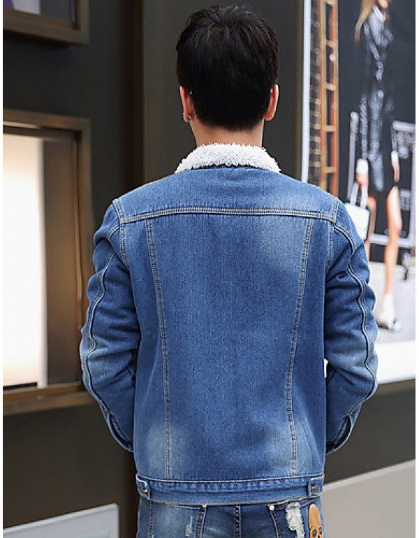 Autumn/man/long/denim/jacket/coat/new/fashionSLS-NZ-JK31810