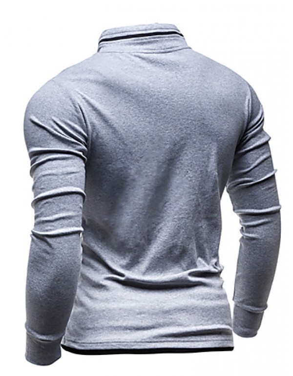 Men's Casual/Daily / Sports Simple / Active Regular HoodiesSolid