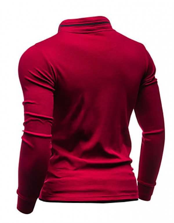 Men's Casual/Daily / Sports Simple / Active Regular HoodiesSolid