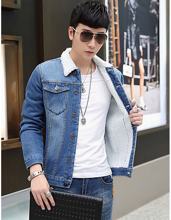 Autumn/man/long/denim/jacket/coat/new/fashionSLS-NZ-JK31810