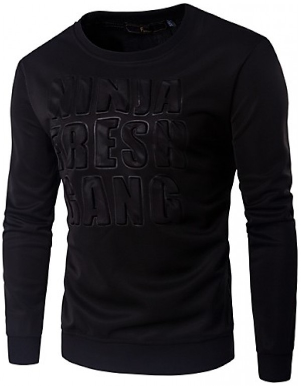 Men's Casual/Daily / Sports Simple / Active Regular Sweatshirt